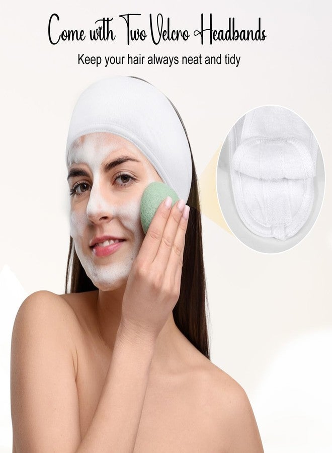 sodknow Face Steaming Towel, 4 Pack Reusable Face Towel Mask with Face Washing Headband Cold Hot Compress Facial Steamer Towel Moisturizing Beauty Care Spa Towels for Women Girls Skin Face Care Beauty Salons - Image 5